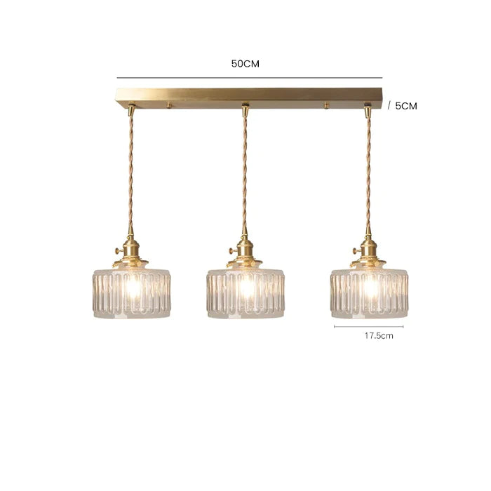 Lisslune | Vintage Crystal Pendant Light - Celeste