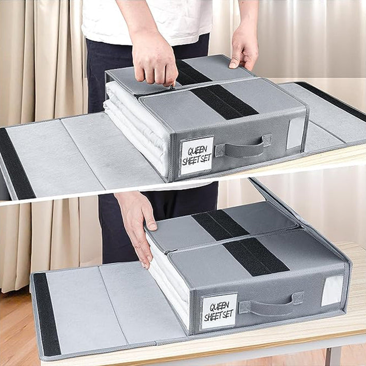 Lisslune | foldable bed sheet set organizer