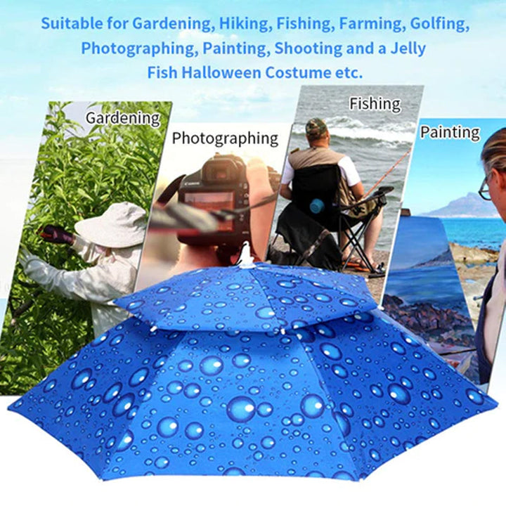 Lisslune | Outdoor Double-Layer Rain Umbrella Hat