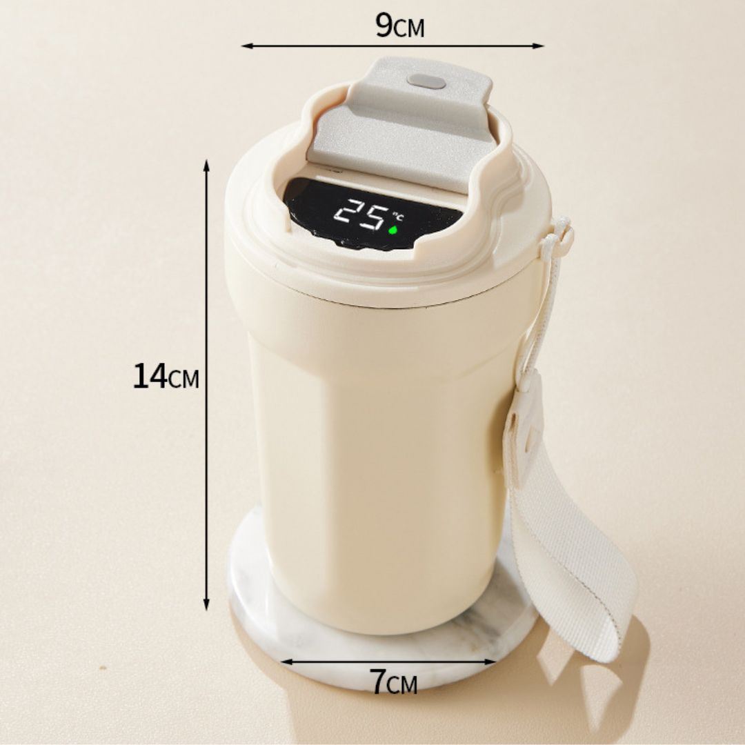 Lisslune | Stainless Steel Coffee Mug with LED Temperature Display 450 ML