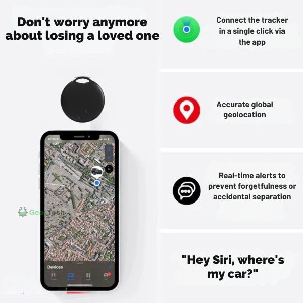 Lisslune | GPS BikeTracker | Ultra-Precise, Subscription-Free & Water-Resistant for Bicycles, Cars & Motorcycles
