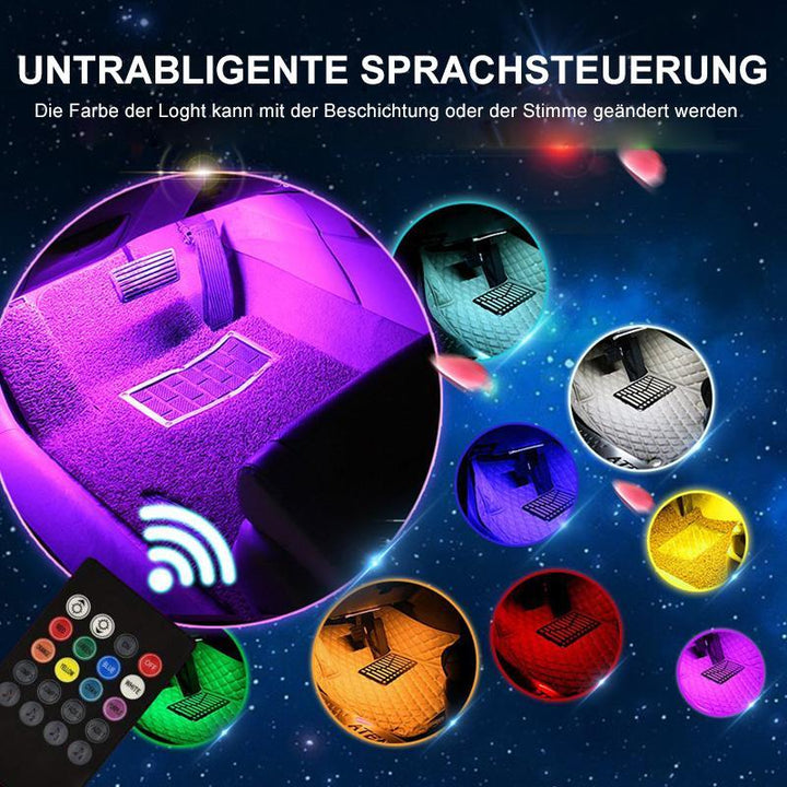 Lisslune | Car interior light with sound active function and wireless remote control