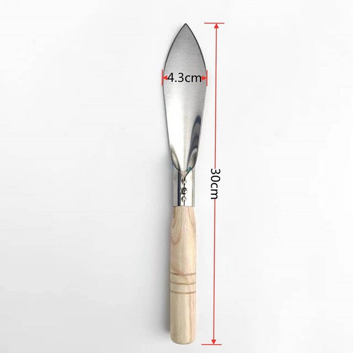 Lisslune | Stainless Steel Weeding Tool and Trowel – Garden Tools with Wooden Handles