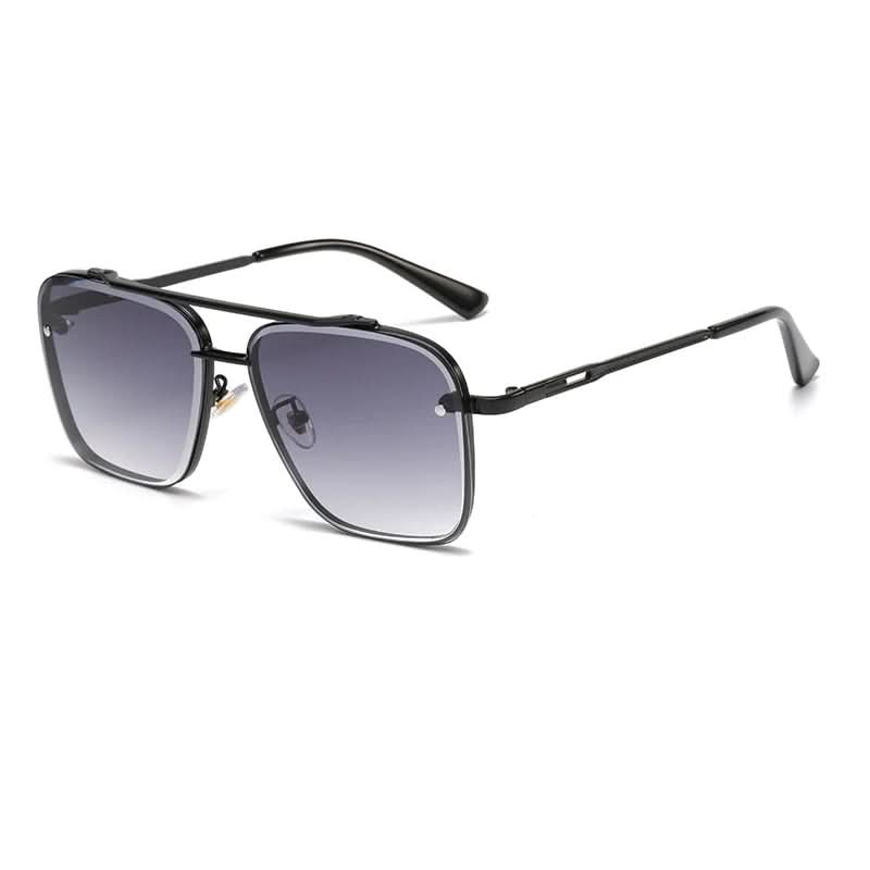 Lisslune | Men’s Gradient Lens Sunglasses with Large Metal Frame