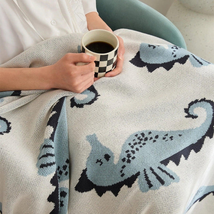 Lisslune | Nautical Seahorse Throw Blanket