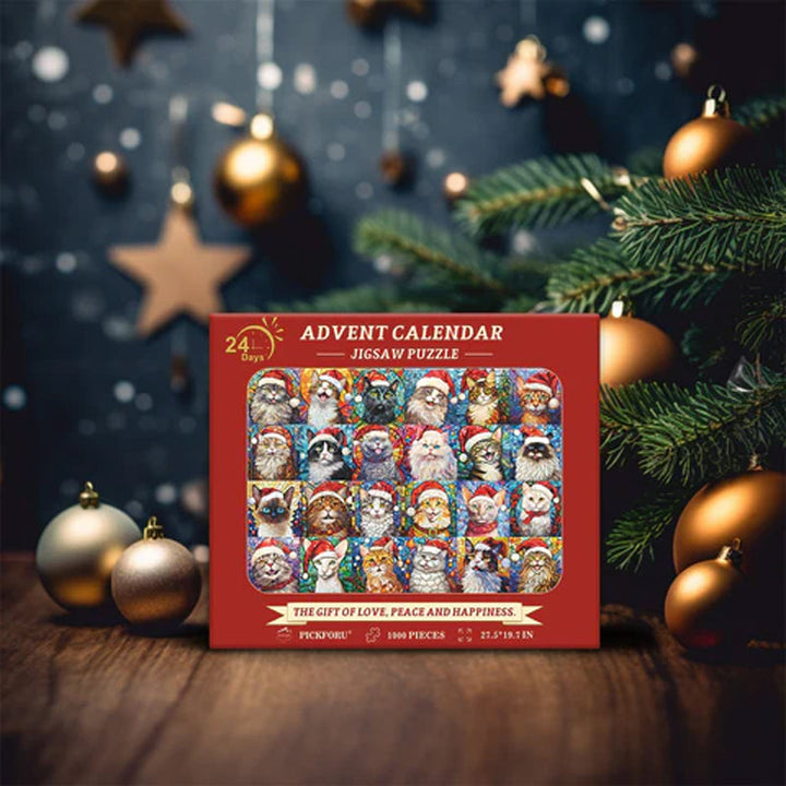 Lisslune | Christmas Cat Calendar Puzzle
