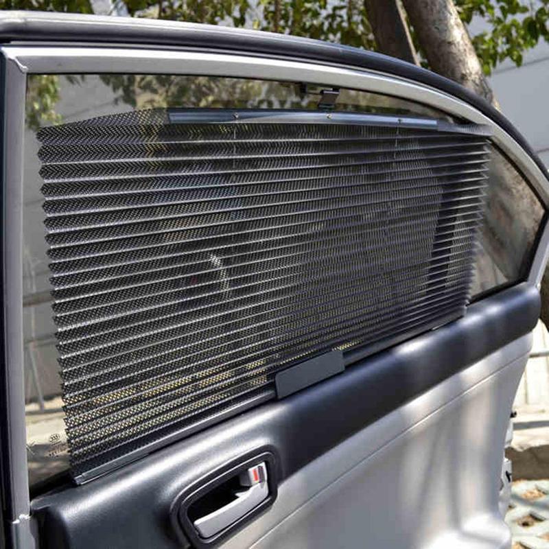 Lisslune | Car Window Sunshade Curtain, 3M Adhesive, black