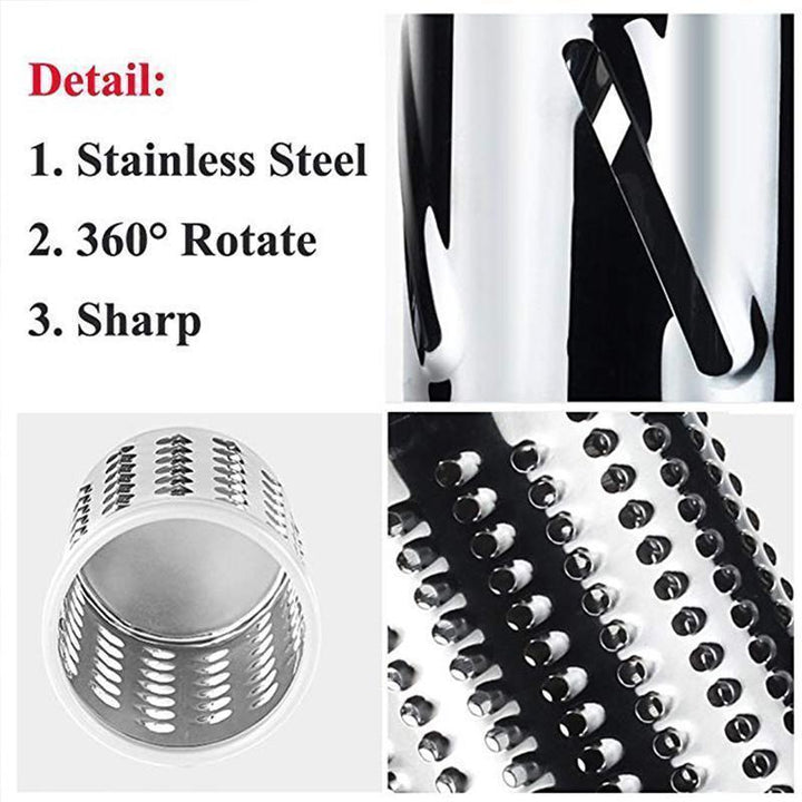 Lisslune | 3 in 1 Rotating Cheese Grater Vegetable Cutter