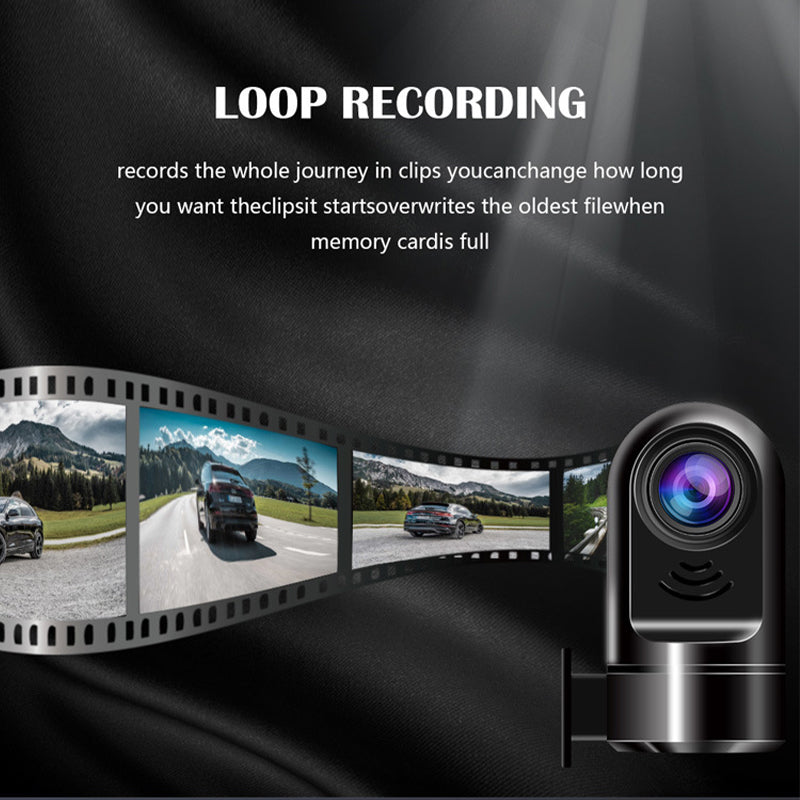 Lisslune | 1080P HD 360° Rotating Mini ADAS Dashcam