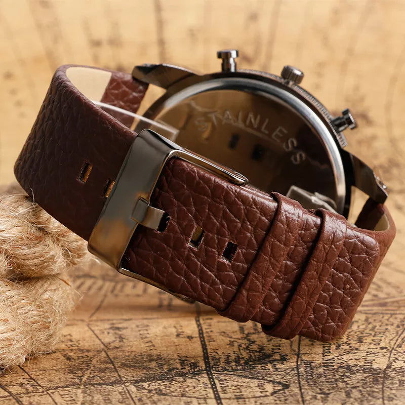 Lisslune | Men's Fashion Large Dial Style Steel Band Watch