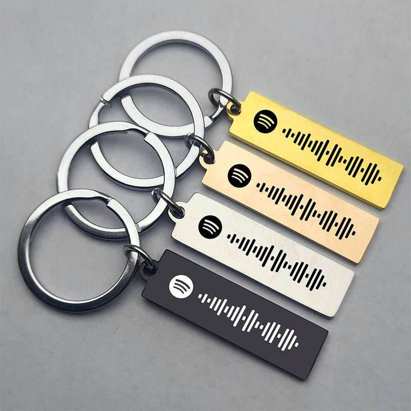 Lisslune | Music Code Plaque Keychain