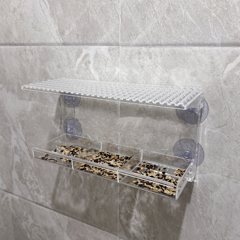 Lisslune | Outdoor Clear-Window-Suction-Cup-Birdhouse