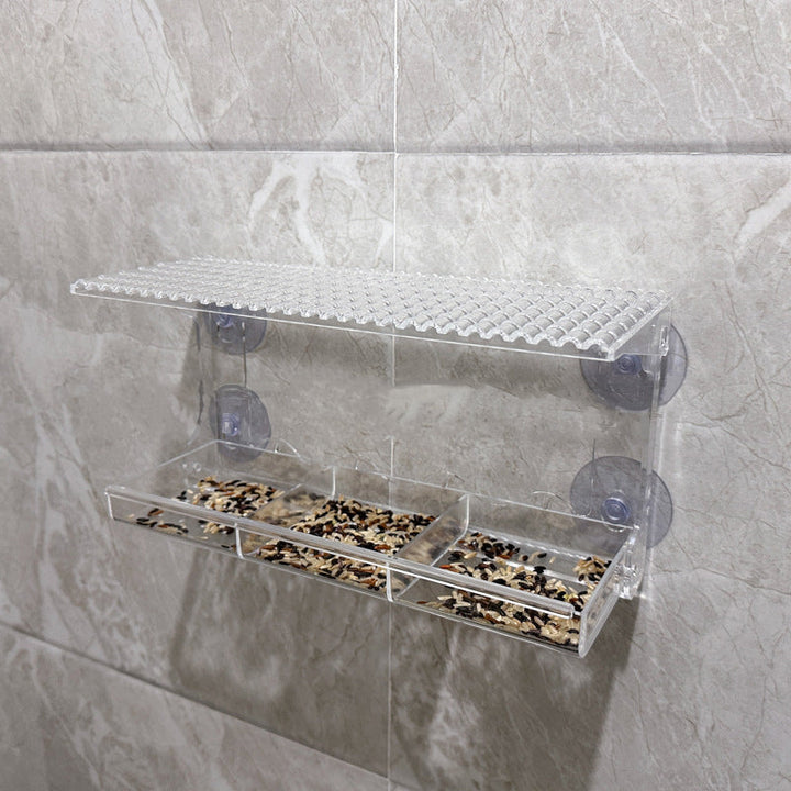 Lisslune | Outdoor Clear-Window-Suction-Cup-Birdhouse