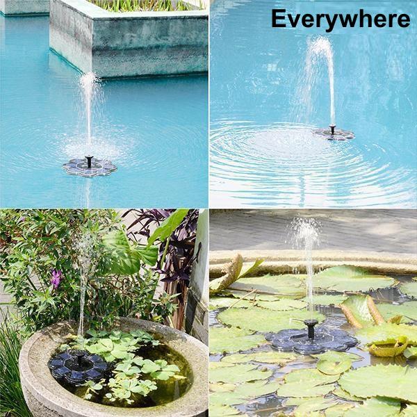 Lisslune | Solar Bionic Fountain for Gardens Birth Bath for Floor / Ground