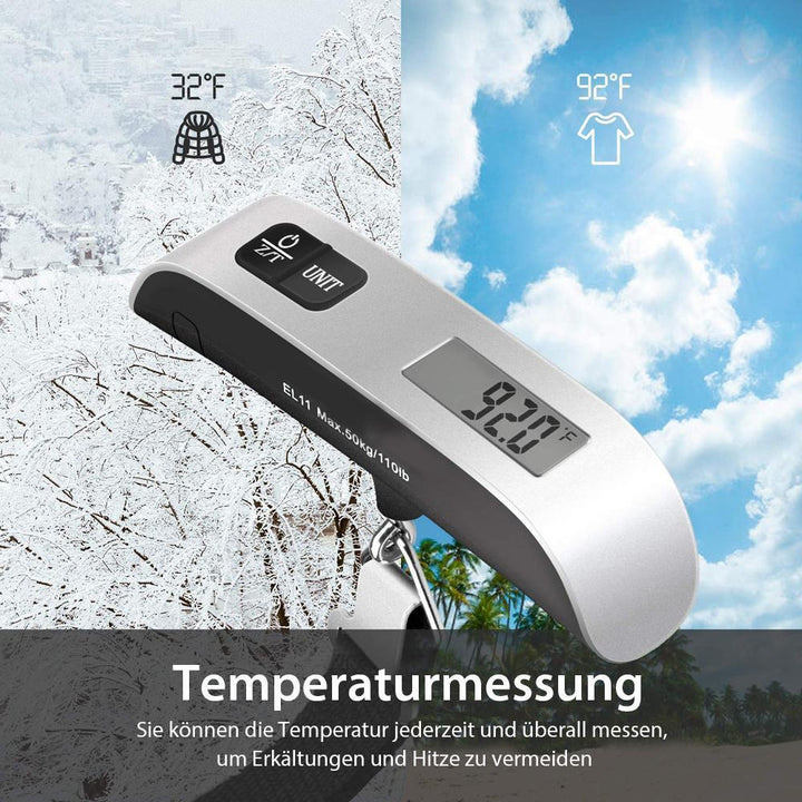 Lisslune | Portable digital scale with battery