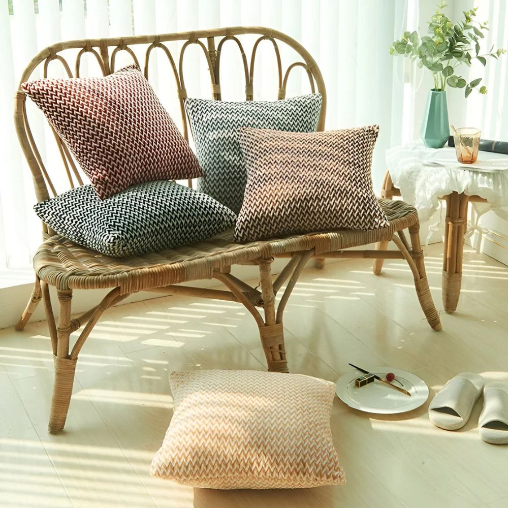 Lisslune | Lush Chevron Cushion Covers