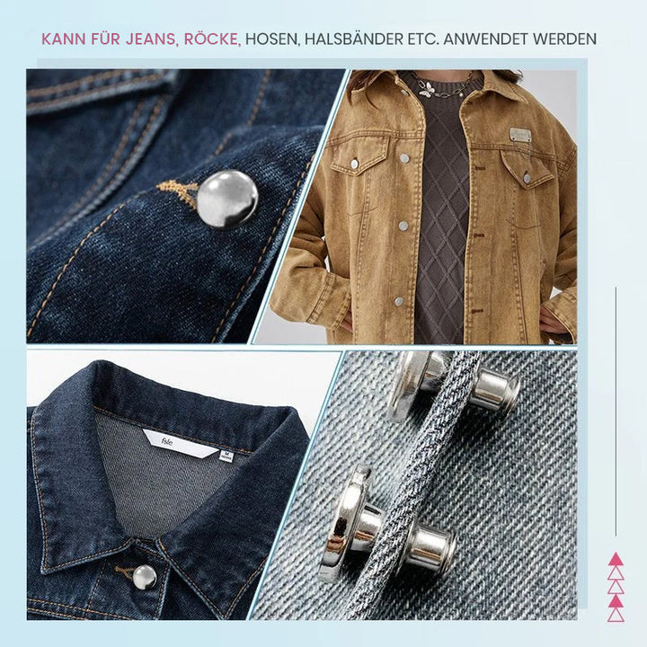 Lisslune | Removable Metal Jeans Button