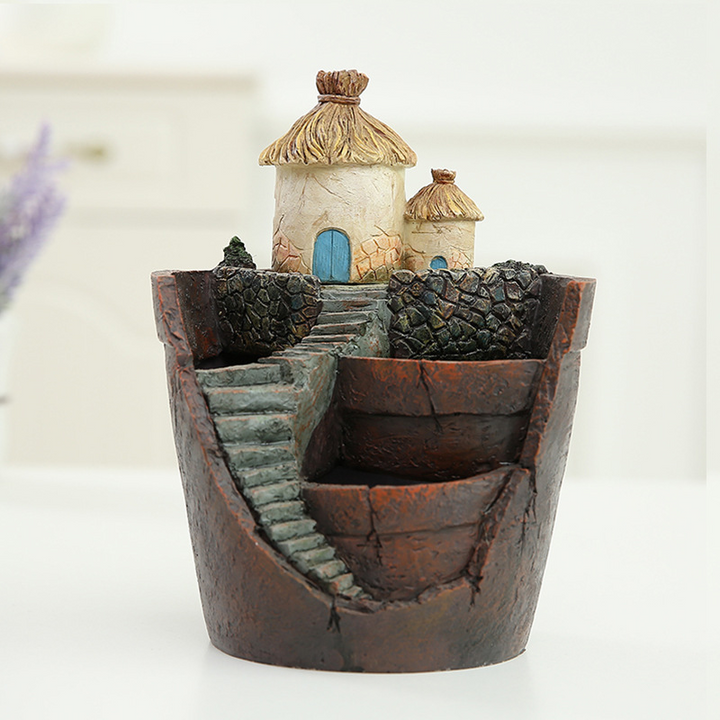 Lisslune | Succulent decorative flower pot for mini garden – Bonsai planting pot for micro landscape and garden