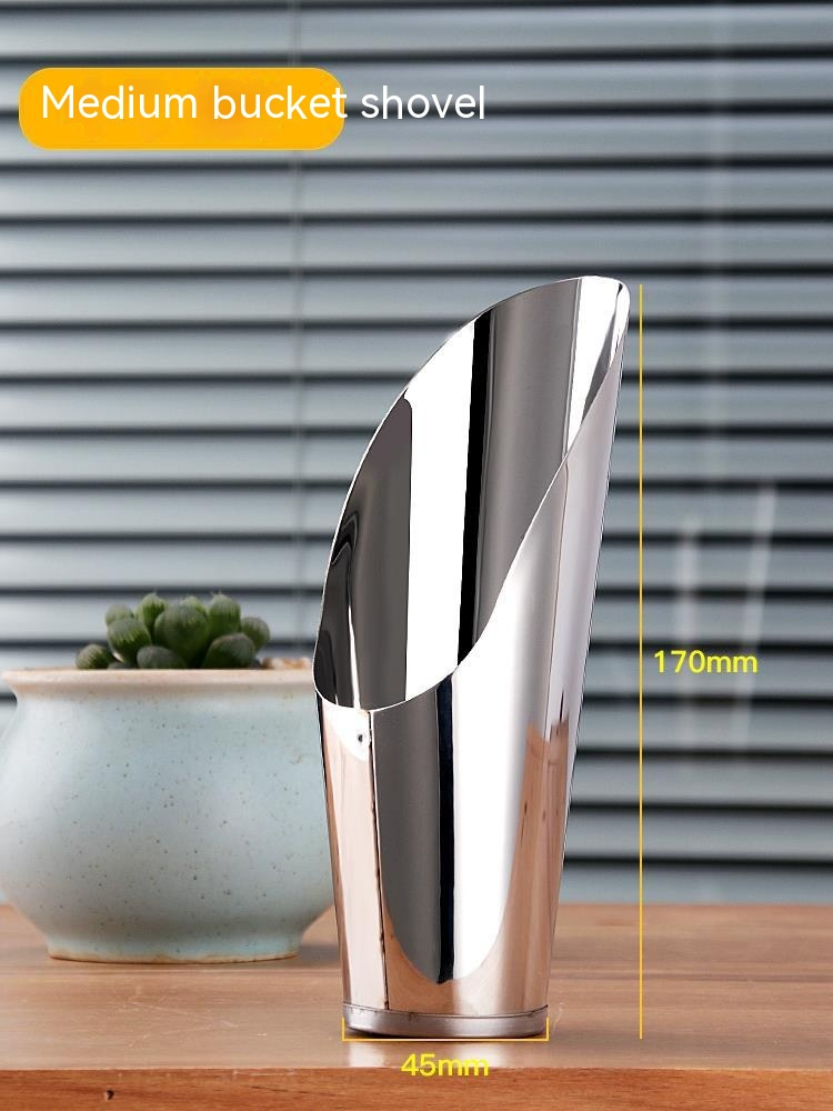 Lisslune | Stainless Steel Scoop for Potting Soil – Robust Planting Scoop for Garden and Balcony