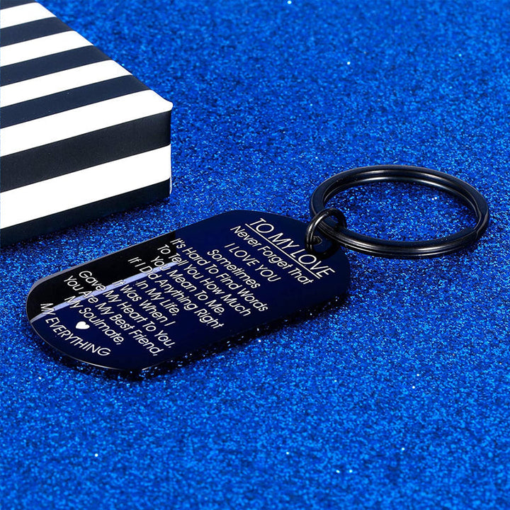 Lisslune | TO MY LOVE - Motivational keychain made of stainless steel