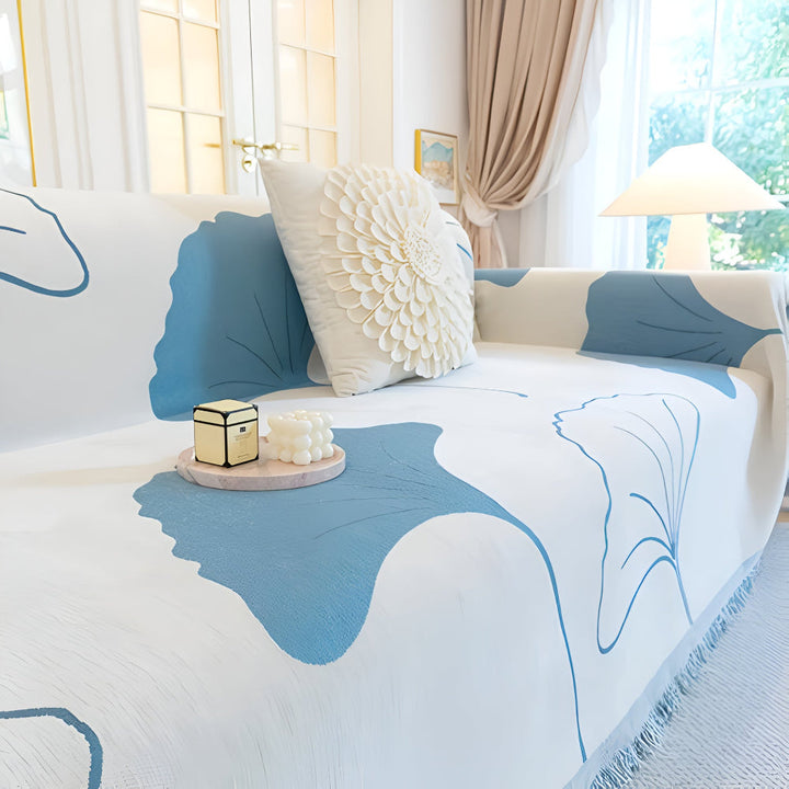 Lisslune | Pastoral Style Ginkgo Leaf Sofa Cover