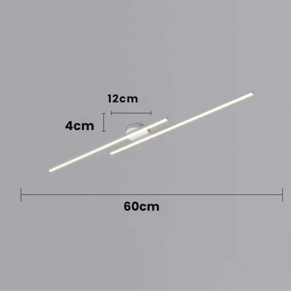 Lisslune | Minimalist Modern Hallway Lights – Long Strip Linear Ceiling Lamp, Close-to-Ceiling Chandelier, Remote Dimmable for Home Interiors