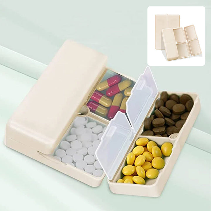 Lisslune | Portable Magnetic Pill Box with 7 Compartments