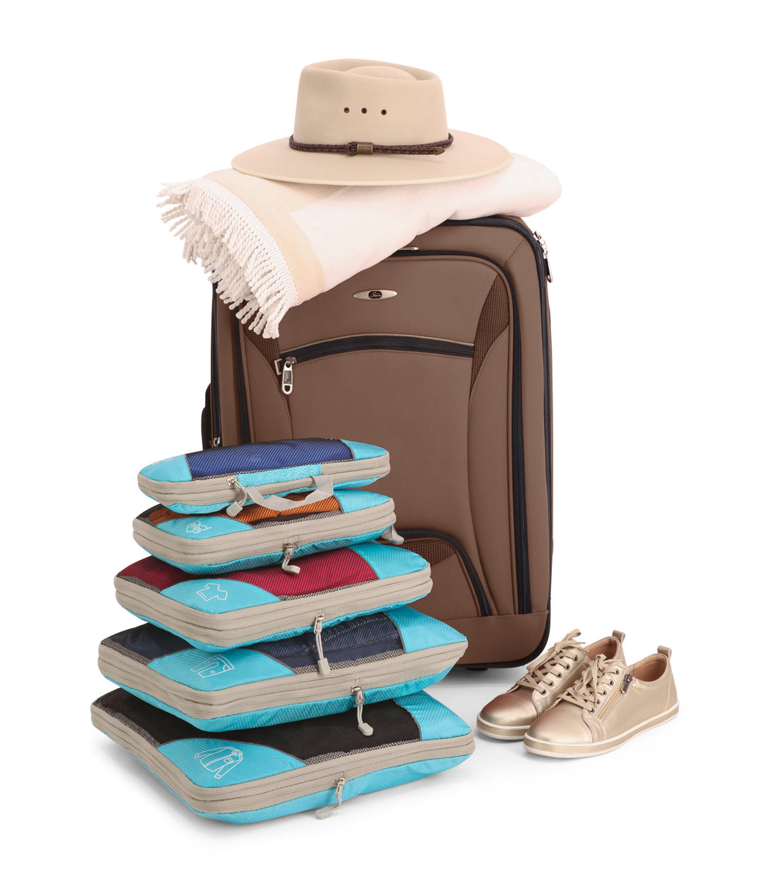 Lisslune | PackMate Compression Travel Set – Space-Saving Travel Cubes for Organized Packing