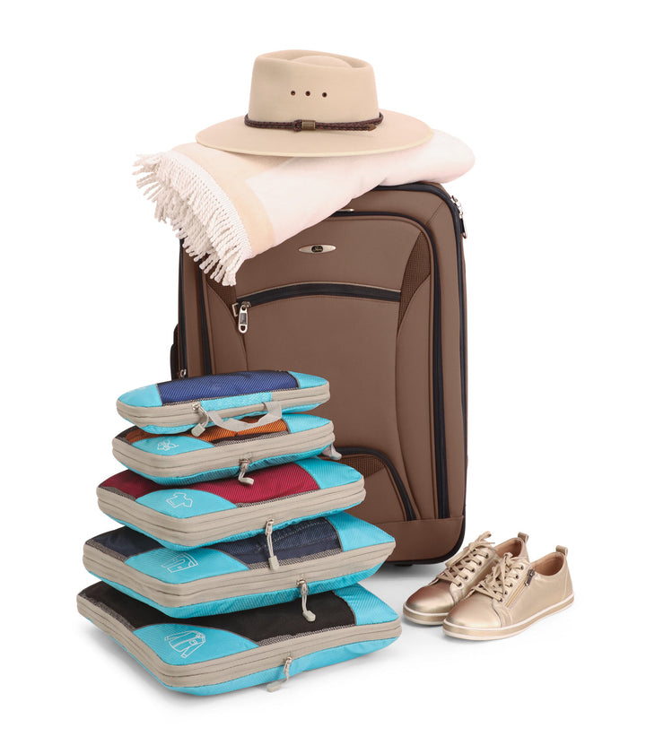Lisslune | PackMate Compression Travel Set – Space-Saving Travel Cubes for Organized Packing