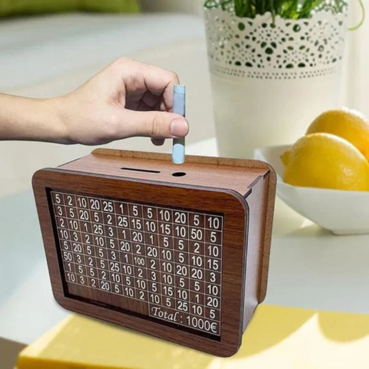 Lisslune | CoinTrack Digital Savings Account – Decorative Coin Box with Integrated LCD Counter