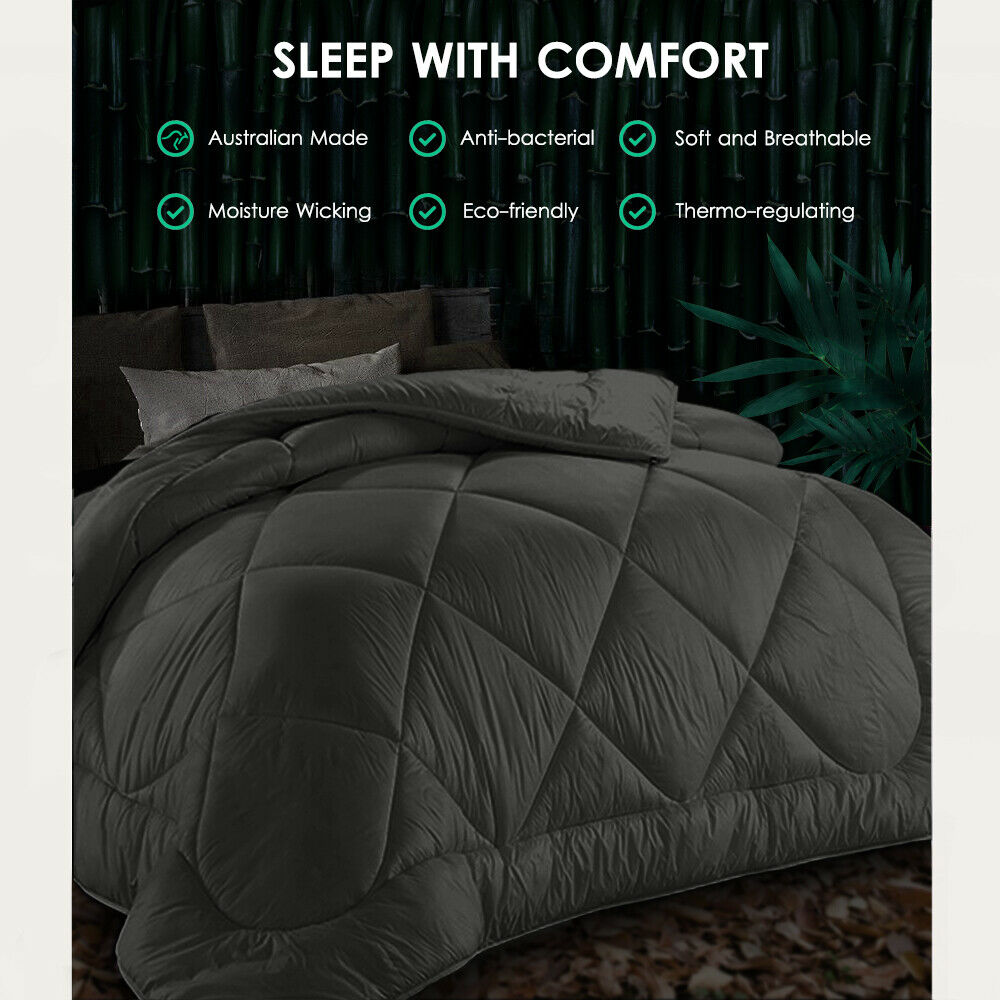 Lisslune | Doona Quilt Microfiber - All Seasons - Gray