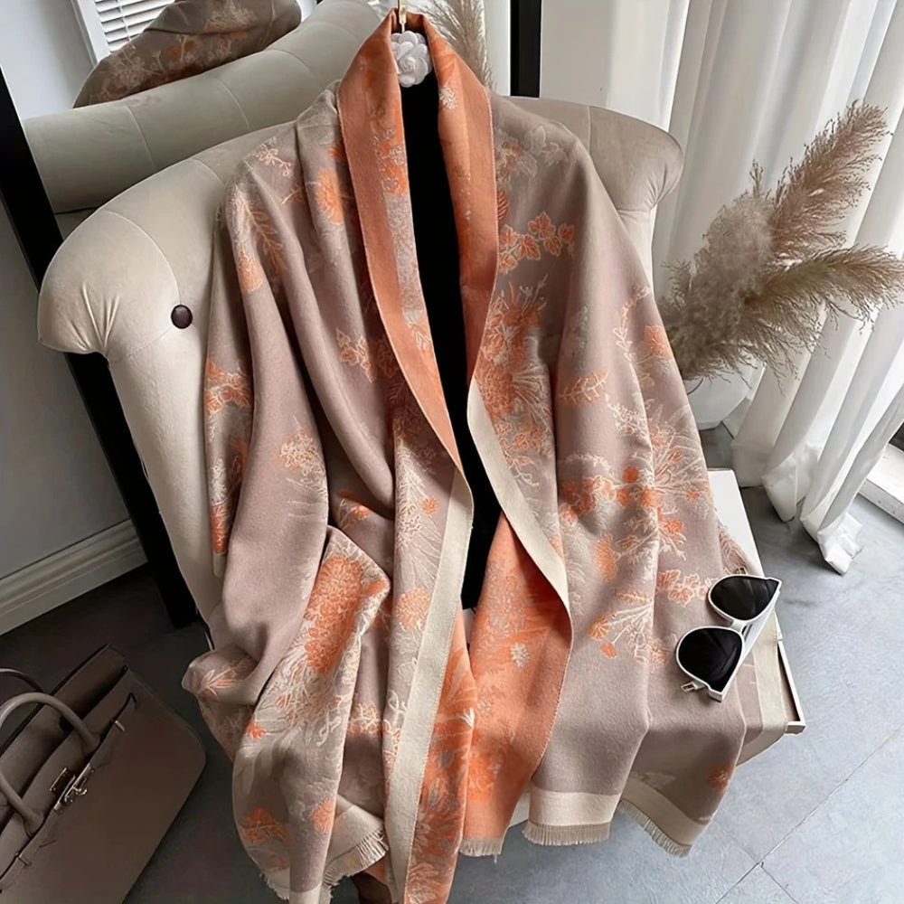 Lisslune | Nuvé Floral Soft Double Sided Scarf