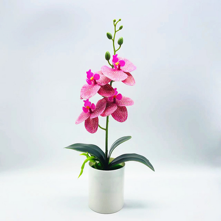 Lisslune | Artificial Orchid Flower – Decorative Artificial Plant for Living Room and Table Decoration
