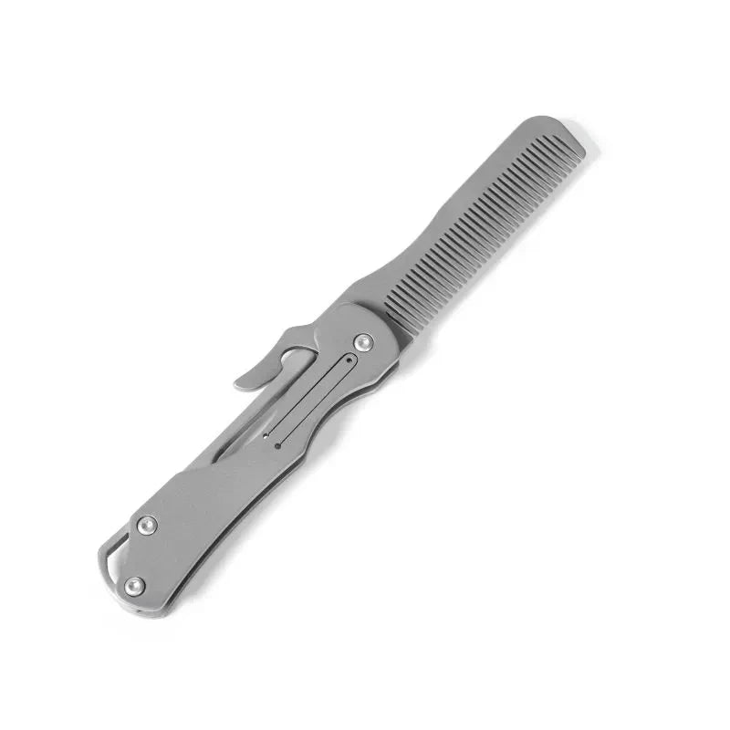Lisslune | Pure Titanium Folding Comb - Anti-Static Travel Massage Comb
