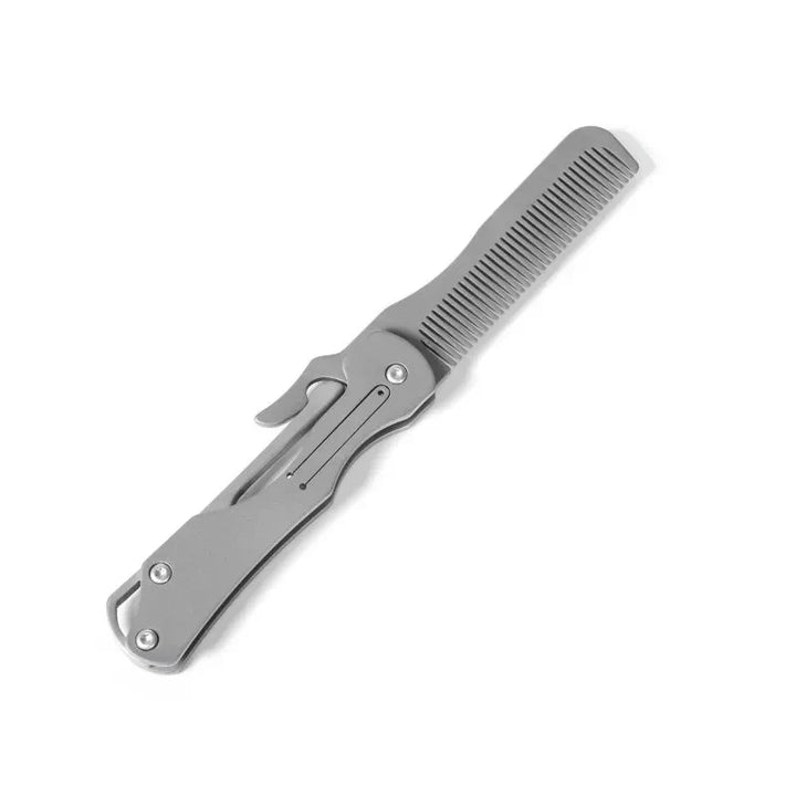 Lisslune | Pure Titanium Folding Comb - Anti-Static Travel Massage Comb