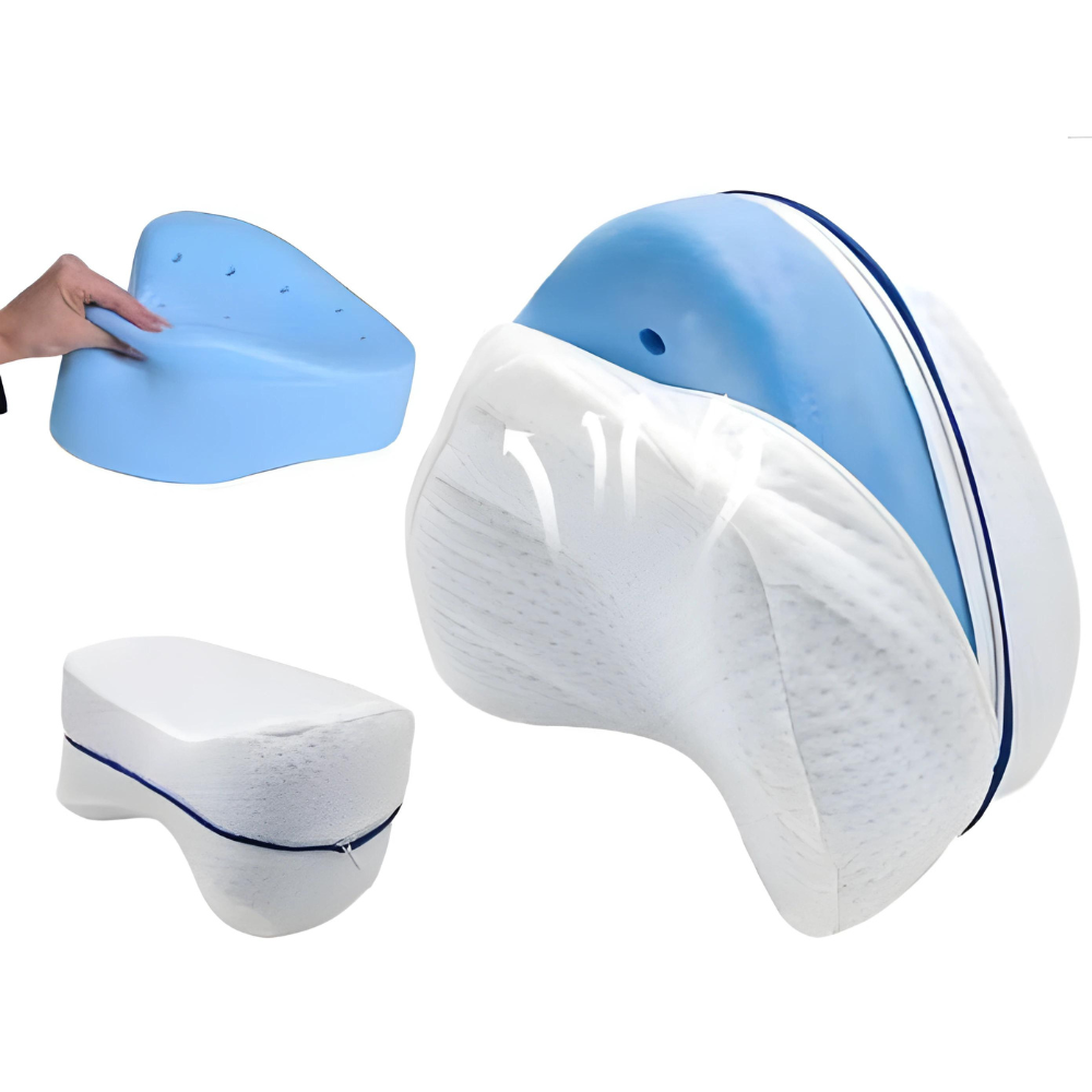 Lisslune | Orthopedic Knee Pillow for Side Sleepers - Contoured Support Cushion for Pain Relief & Comfort During Sleep
