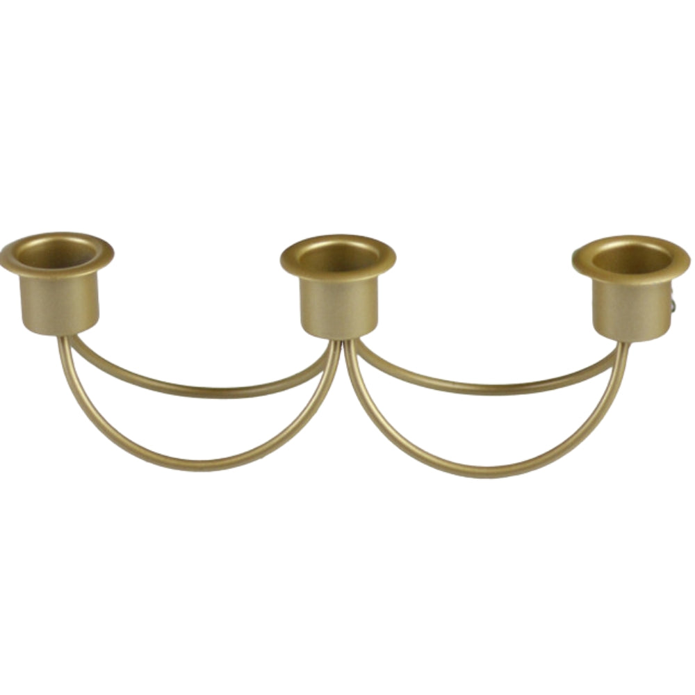 Lisslune | Gilded Trio Iron Candle Holder