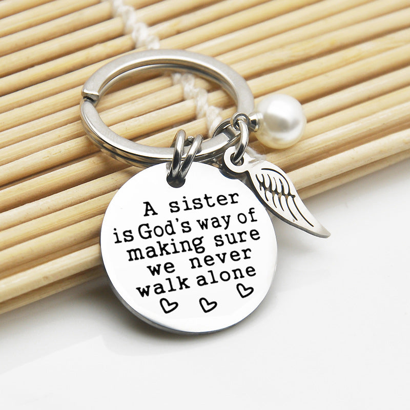 Lisslune | A sister is God's way of ensuring that we never walk alone keychain