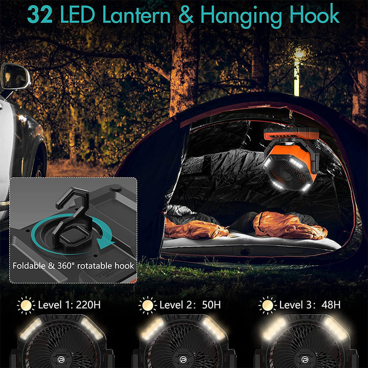 Lisslune | Camping LED Fan with Light