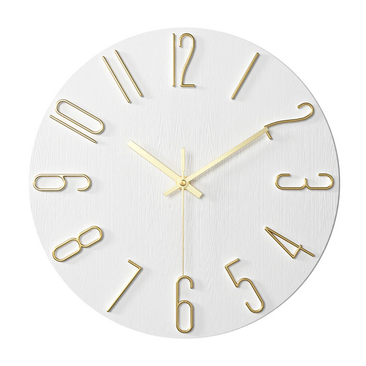 Lisslune | Noble Wall Clock – Modern & Silent Clock for Living Room