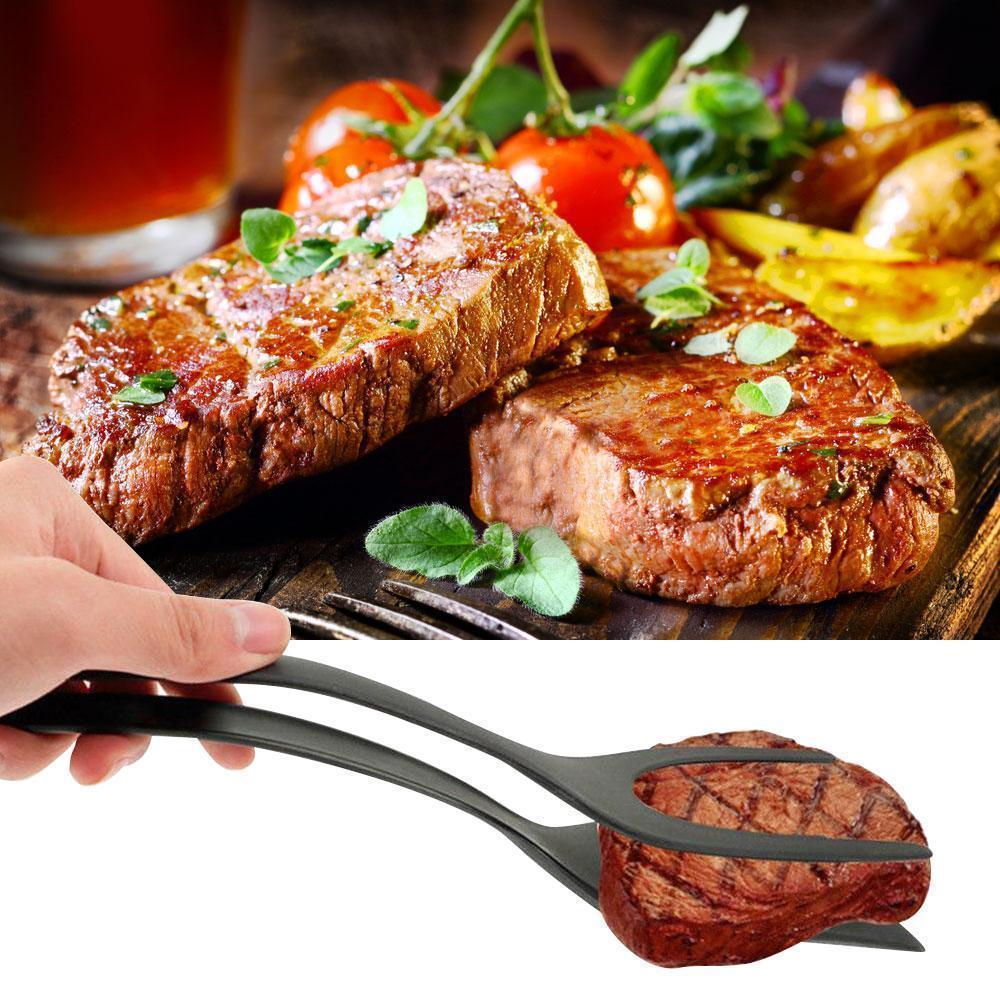 Lisslune | 2-in-1 Tongs Handle and Elasticity Spatula