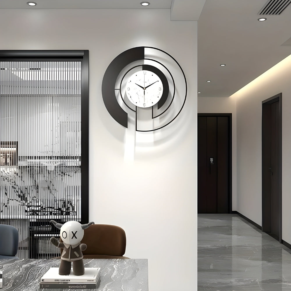 Lisslune | SerenityTick – Quiet geometric wall clock with smooth movement for peaceful spaces