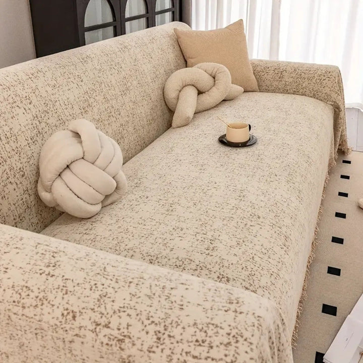 Lisslune | Speckled Pattern Chenille Sofa Cover