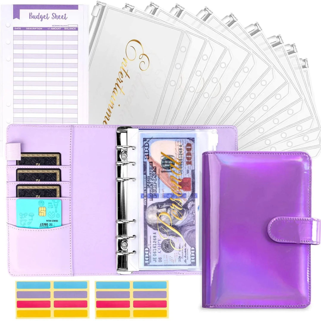 Lisslune | Budget binder with cash envelope system and credit card slots