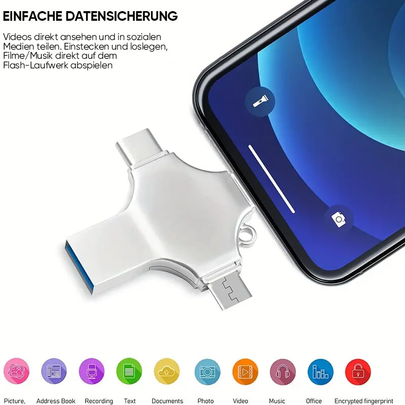 Lisslune | 4-in-1-Cross USB Flash Drive