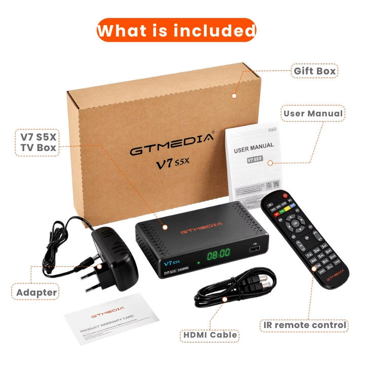 Lisslune | V7 S5X Freeview Box Recorder – HD TV Recording Device with Built-in Freeview