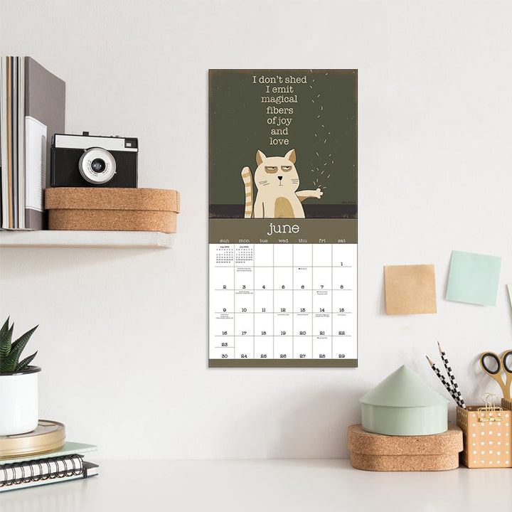 Lisslune | A Year of the Purring Cats 2024 Wall Calendar
