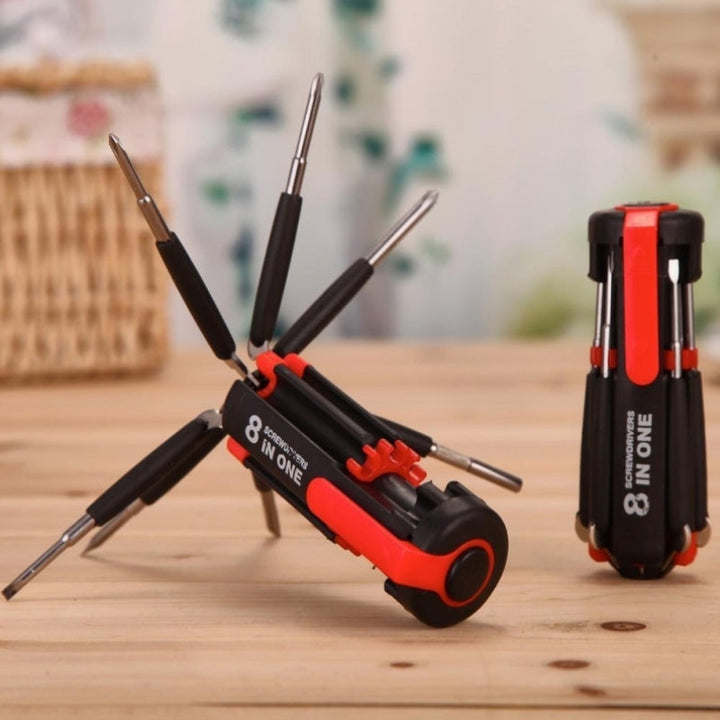 Lisslune | 8 screwdriver in 1 tool with working light and flashlight