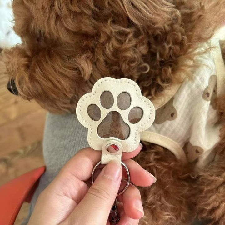 Lisslune | PawMemorie Keychain – Memorial Pendant with Paw Print and Inner Compartment
