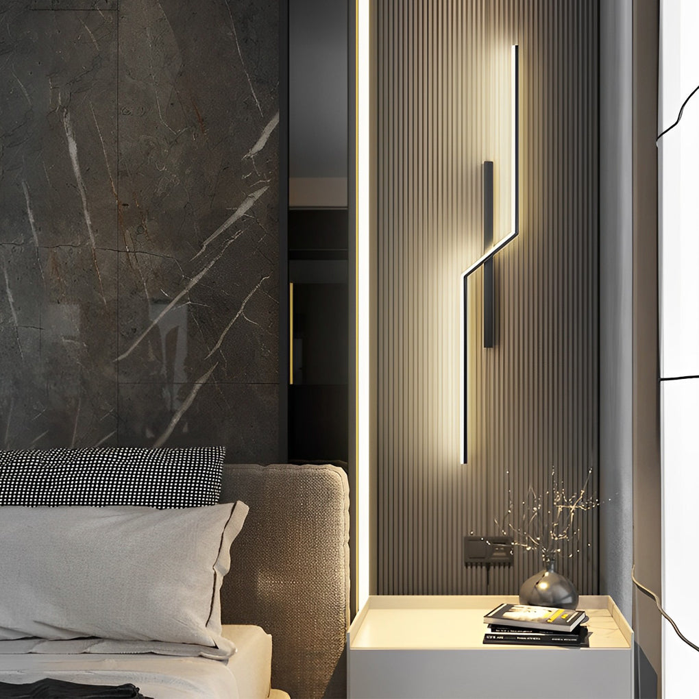 Lisslune | Lines Creative LED Modern Minimalist Wall Lamp Decorative Wall Lights Lighting